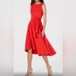 Red high-low Vince Camuto dress